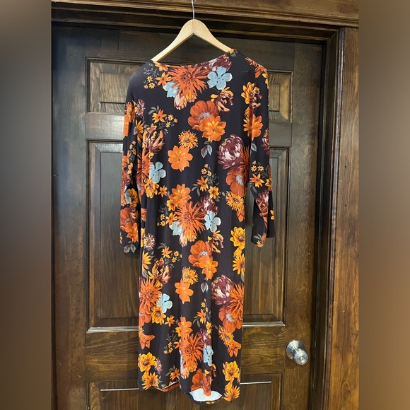 Colleen Lopez Warm Floral Ruched Dress - Picture 2 of 4